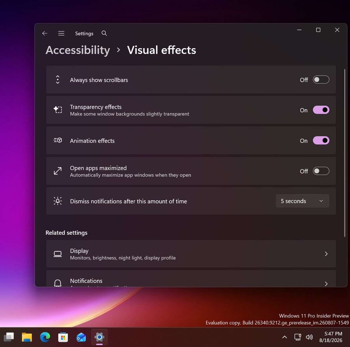 Νέα ρύθμιση στα Windows 11 ανοίγει τις εφαρμογές σε πλήρη προβολή