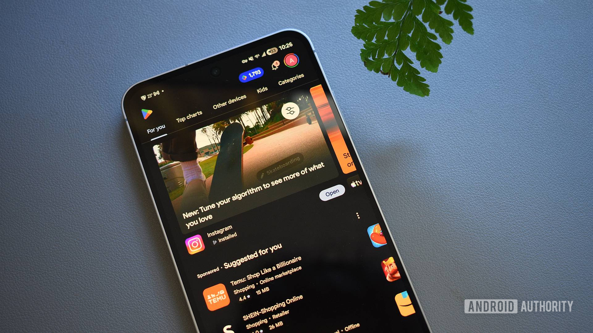 Ανανέωση στο Google Play Store με αλλαγές στις βασικές καρτέλες