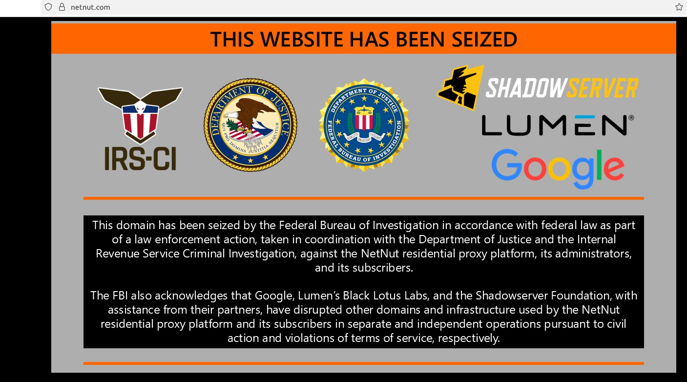 Το FBI κατέσχεσε την πλατφόρμα proxy NetNut και το botnet Popa
