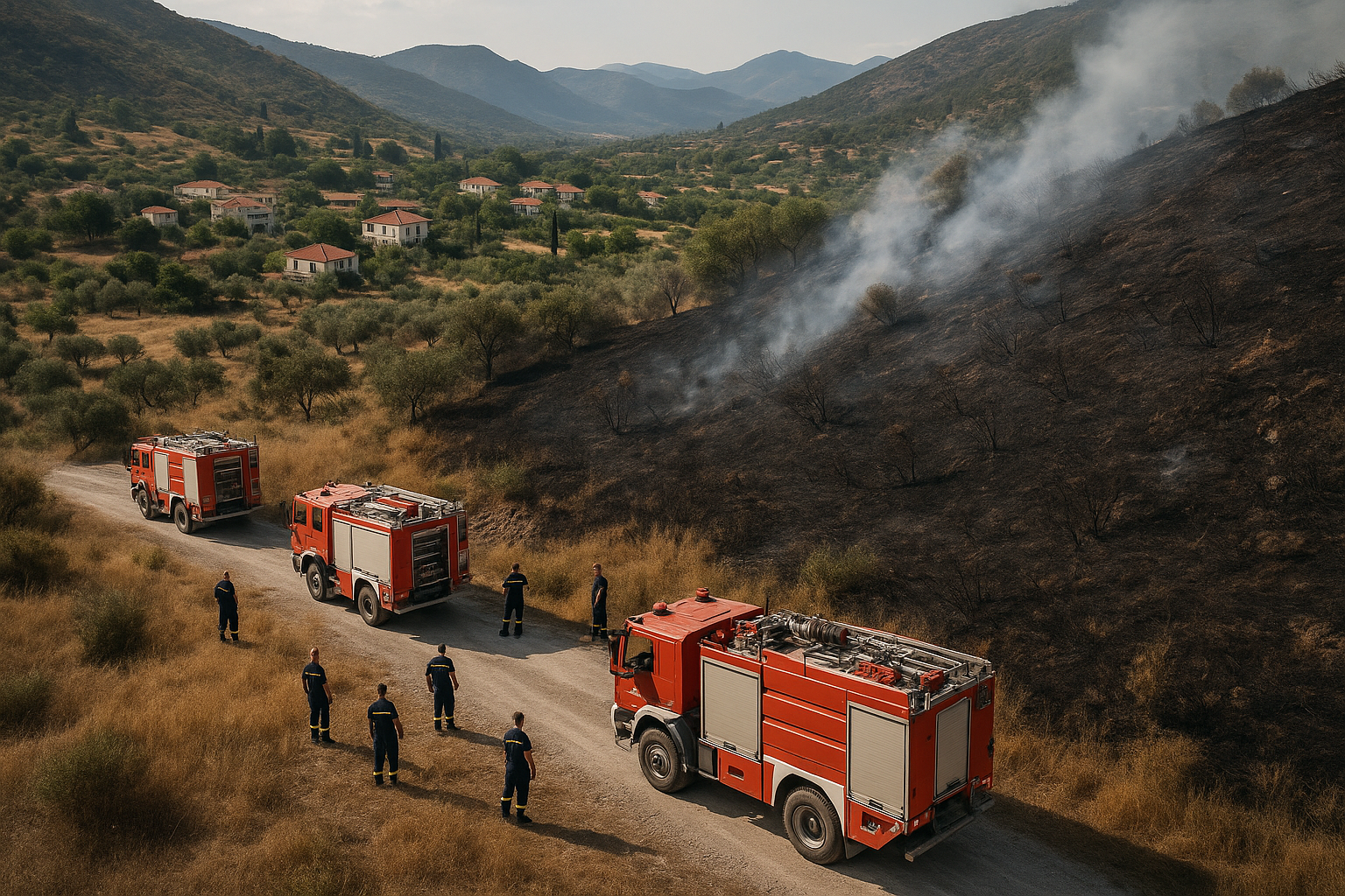 Χωρίς ενεργό μέτωπο η πυρκαγιά στο Σπαθοβούνι Κορινθίας – Έσβησε η φωτιά στις Αχαρνές