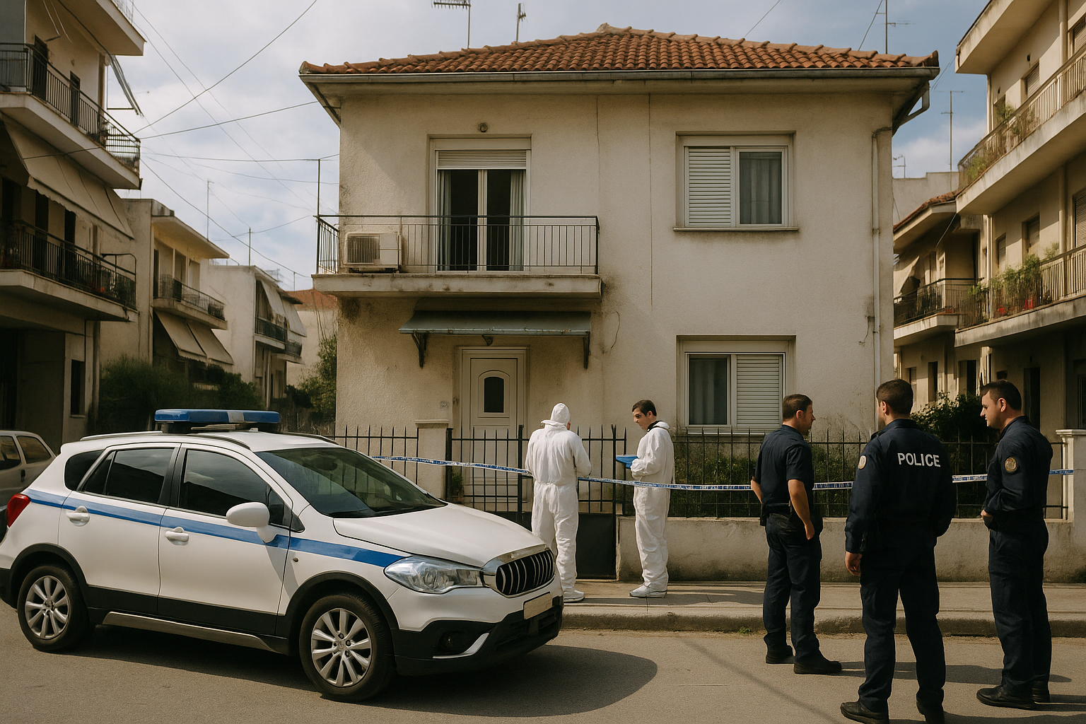Νεκρή 50χρονη εντοπίστηκε σε σπίτι στην Κατερίνη με τραύματα στο μέτωπο