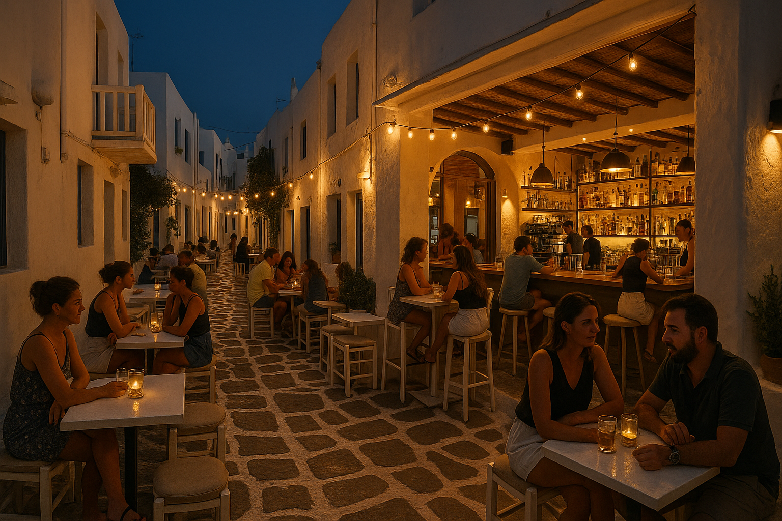 Όλοι οι δρόμοι στη Νάουσα της Πάρου οδηγούν στον «Τσαχπίνη» – Το στέκι που δεν χάνει ποτέ τη γοητεία του
