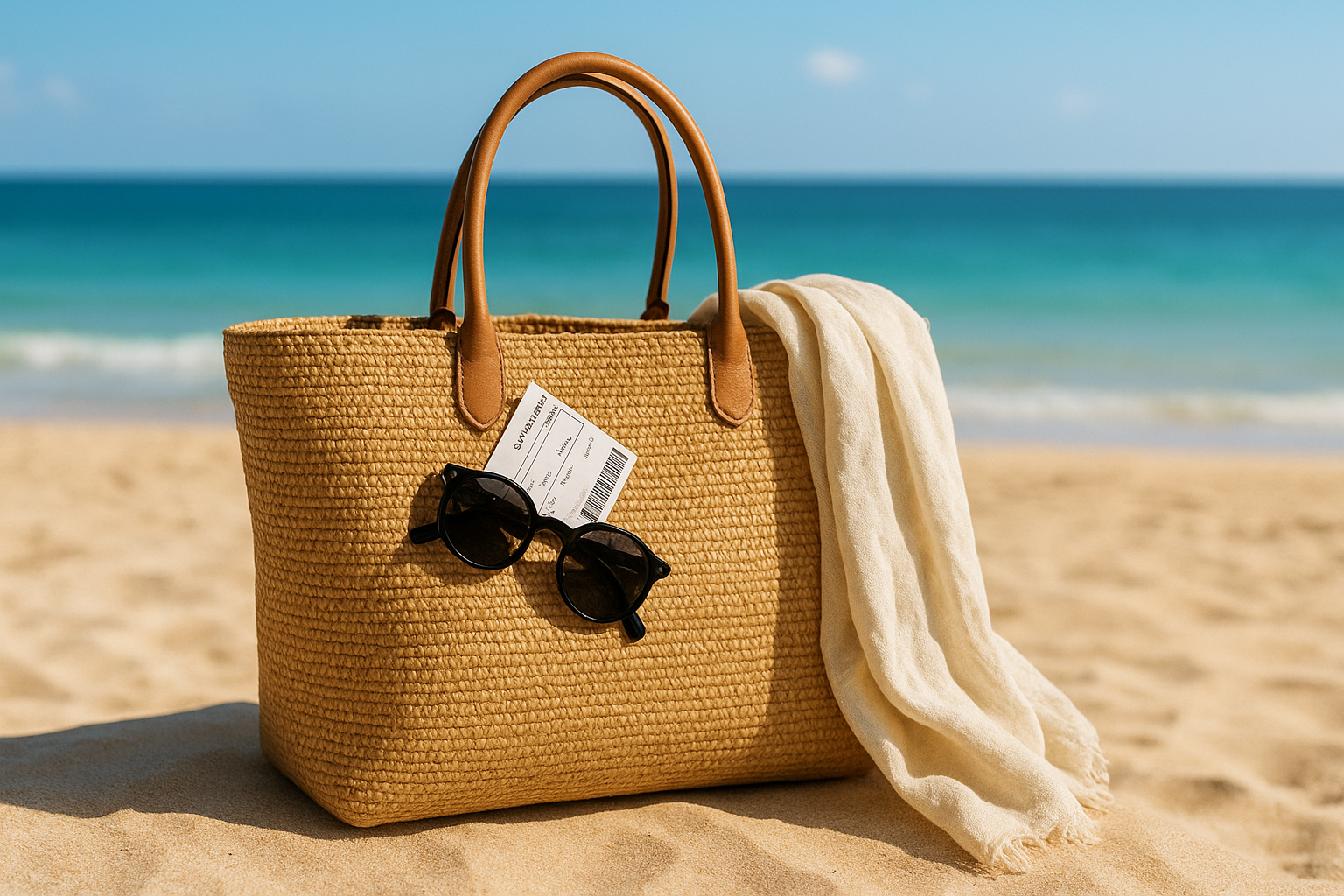 Η νέα raffia tote της Antler υπόσχεται να γίνει η απόλυτη τσάντα από το αεροπλάνο μέχρι την παραλία