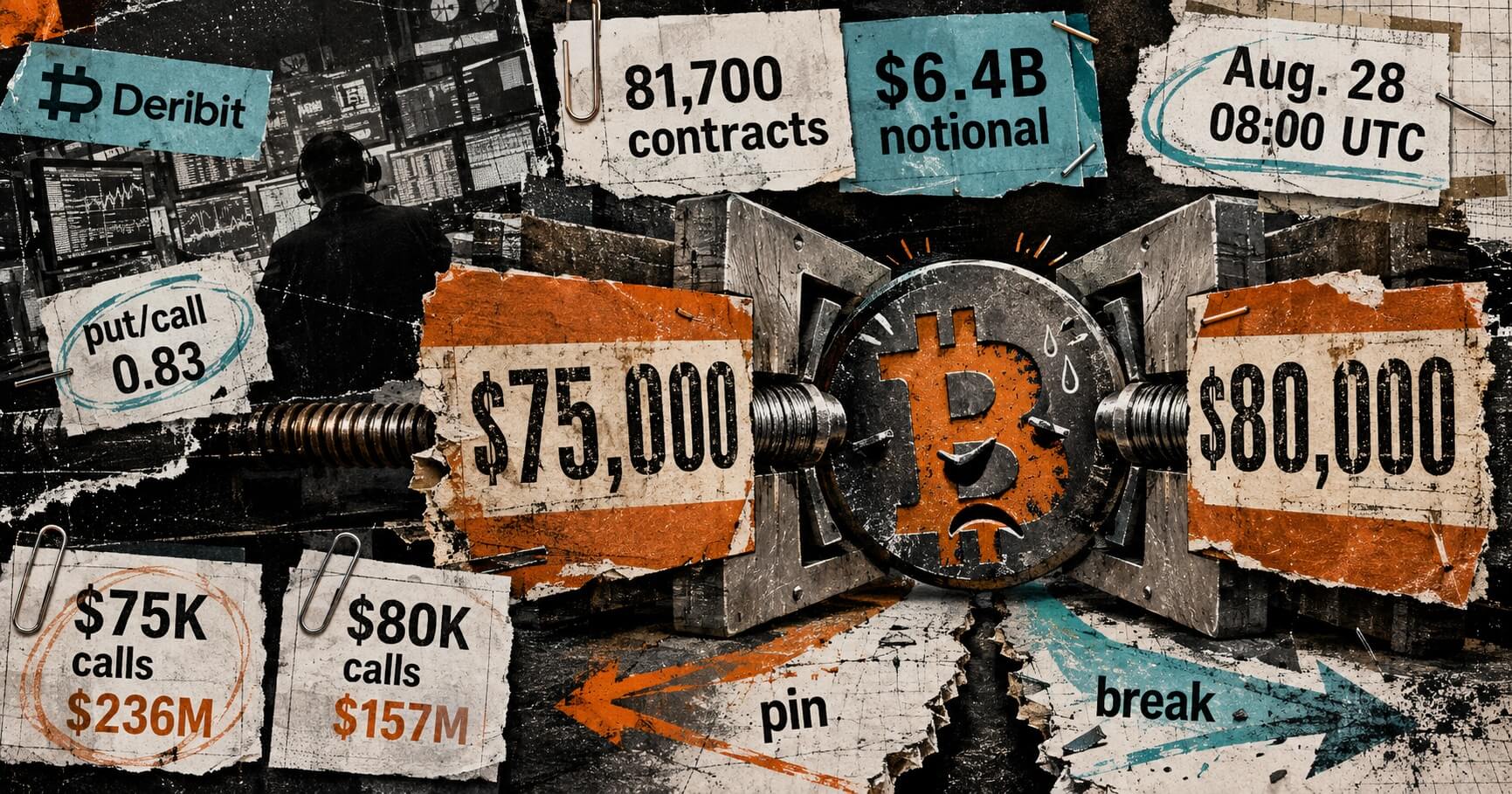 Bitcoin: 6,4 δισ. δολάρια σε options λήγουν την Παρασκευή