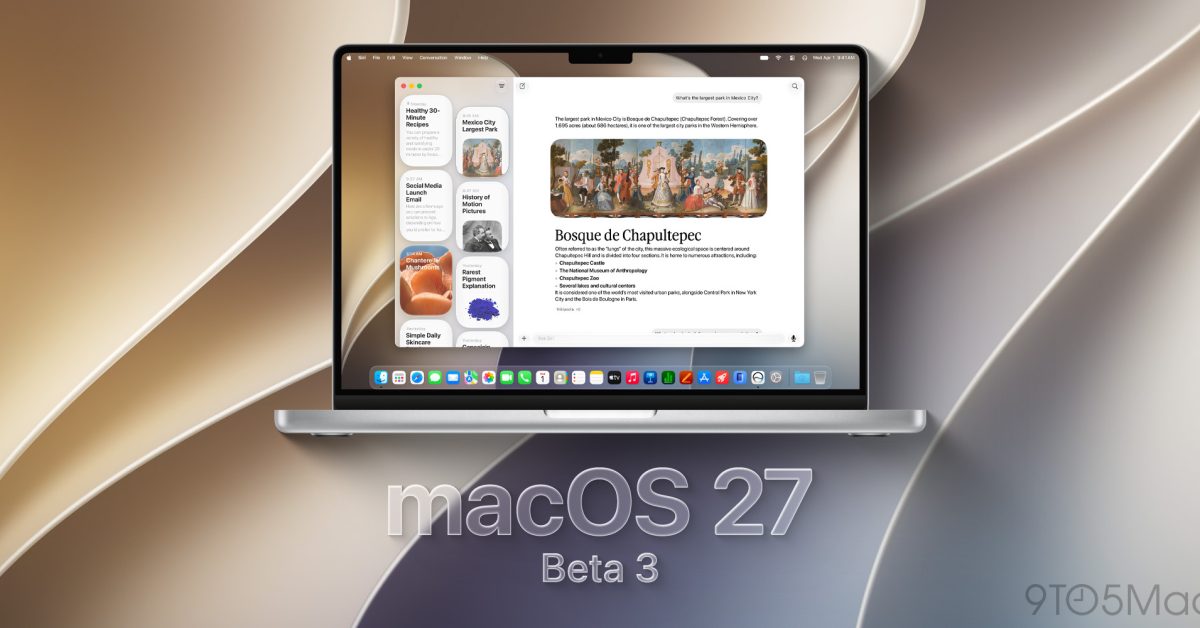 Διαθέσιμη η macOS 27 Golden Gate beta 3: τι αλλάζει και τι να περιμένουν οι χρήστες